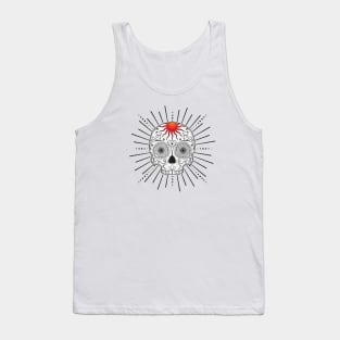 Neo-Trad Sugar Skull Tattoo Tank Top